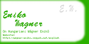 eniko wagner business card