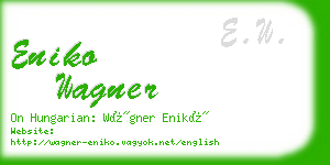 eniko wagner business card
